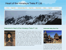 Tablet Screenshot of heartofthehimalaya.com